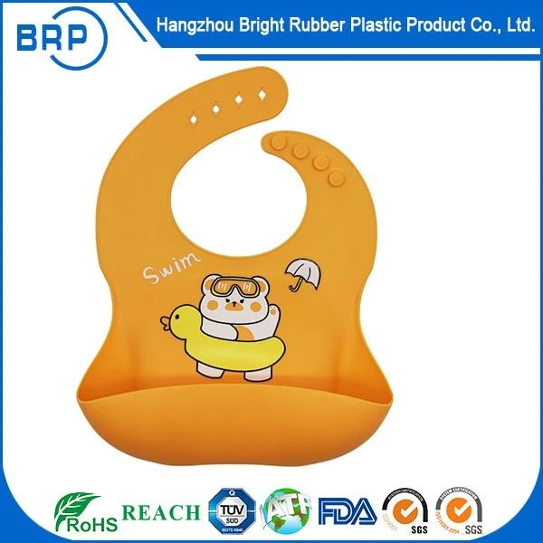 Good Quality Eco-friendly Silicone Baby Feeding Bibs