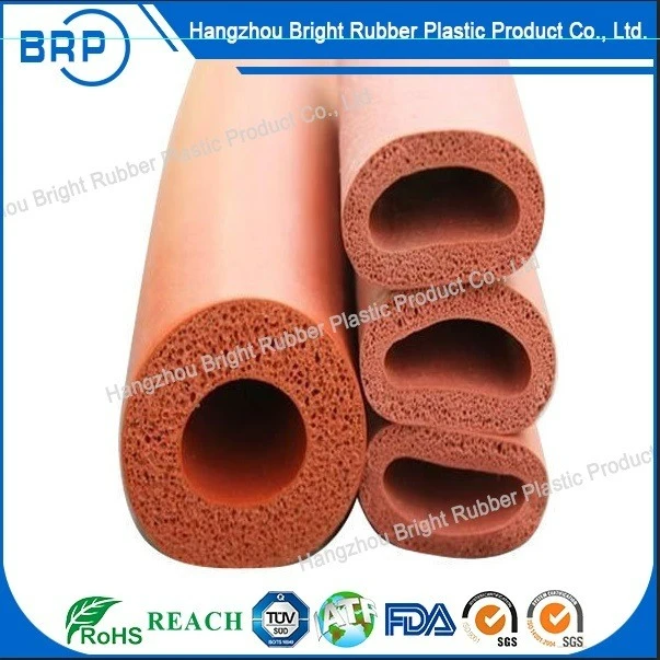 Soft Soundproof Waterproof EPDM/NBR/Silicone Extrusions Rubber Sponge Hollow Profiles